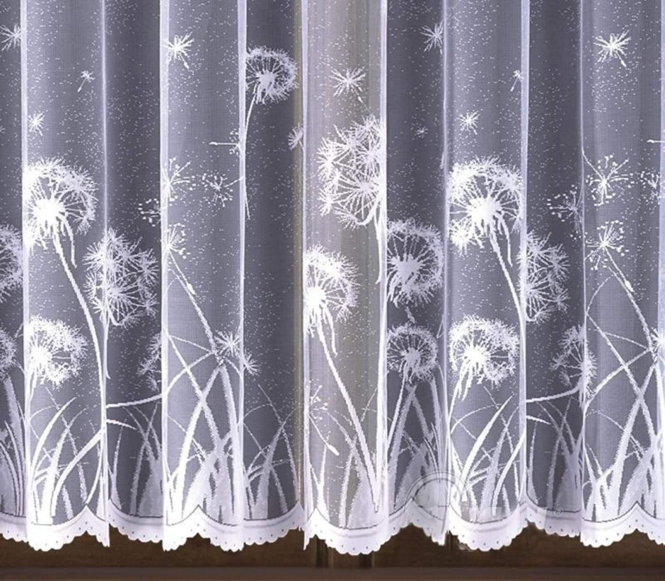 Фиранка тюль одуванчики