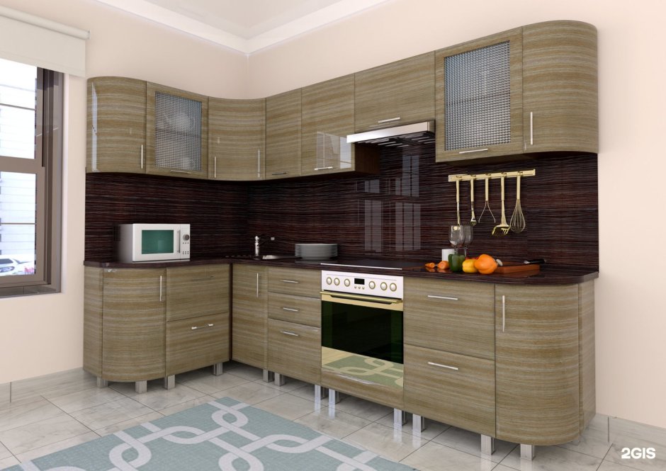 Кухня капучино мокко глянец