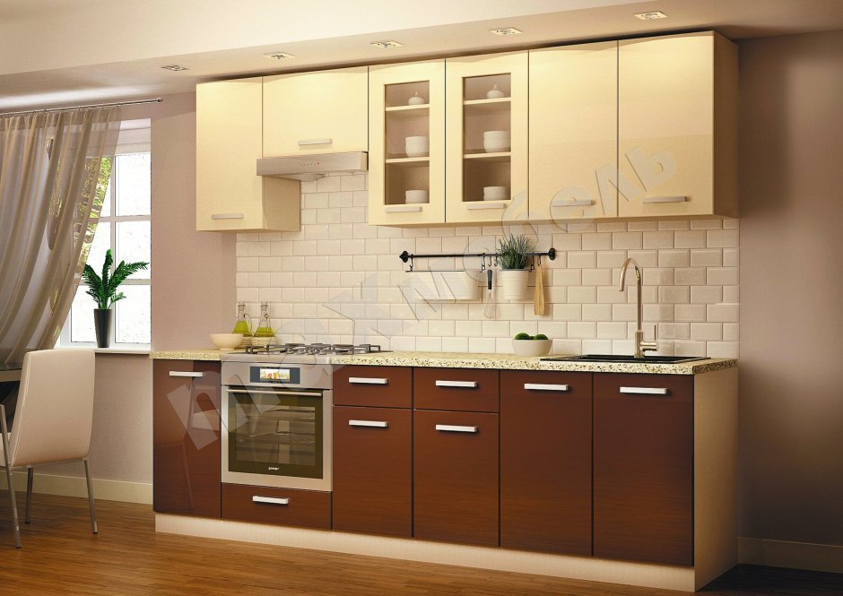 Шоколадные стены в спальне