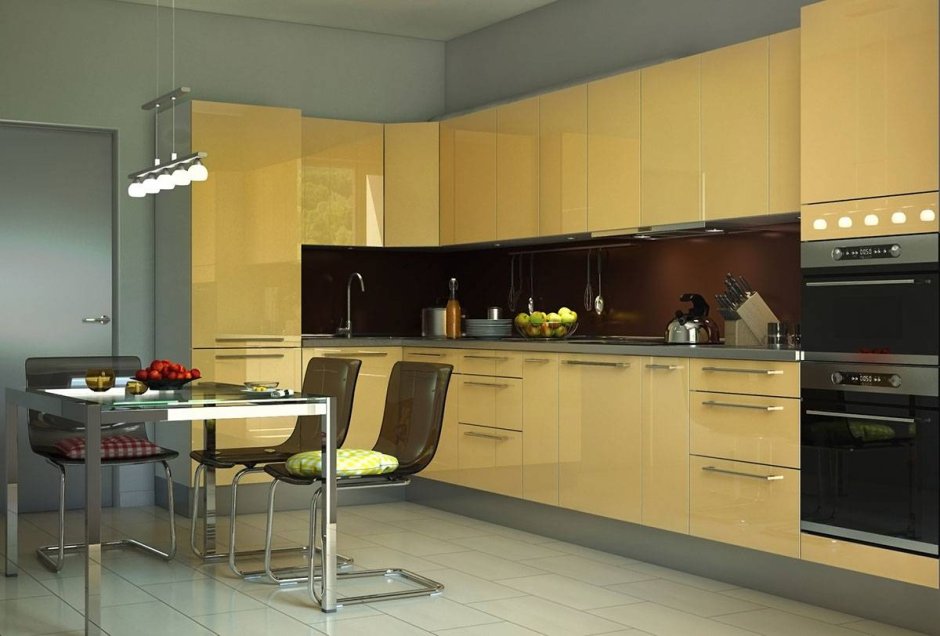 Диван цвета карамель