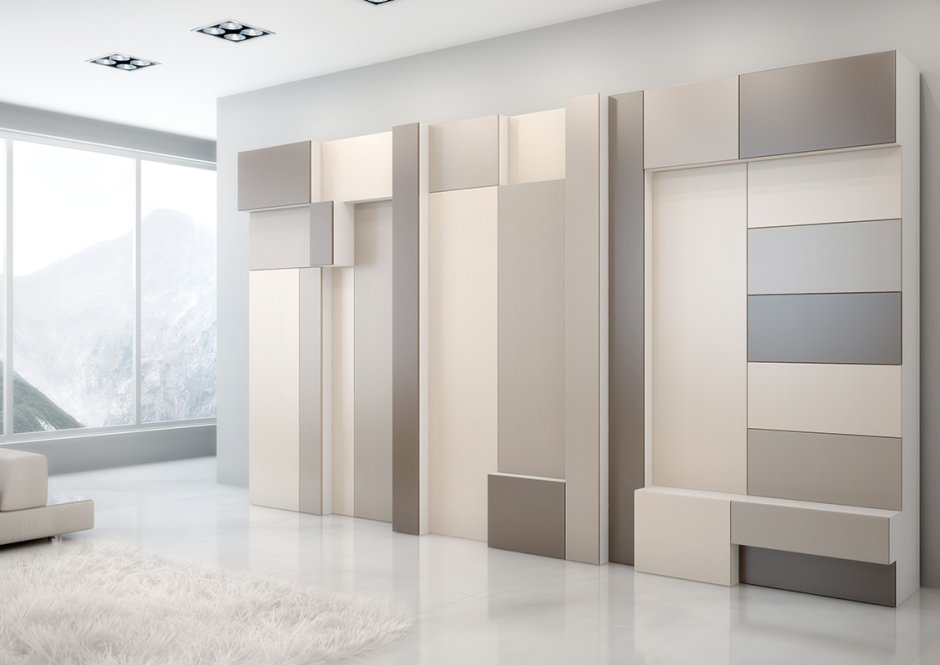 Стильные шкафы купе в гостиную