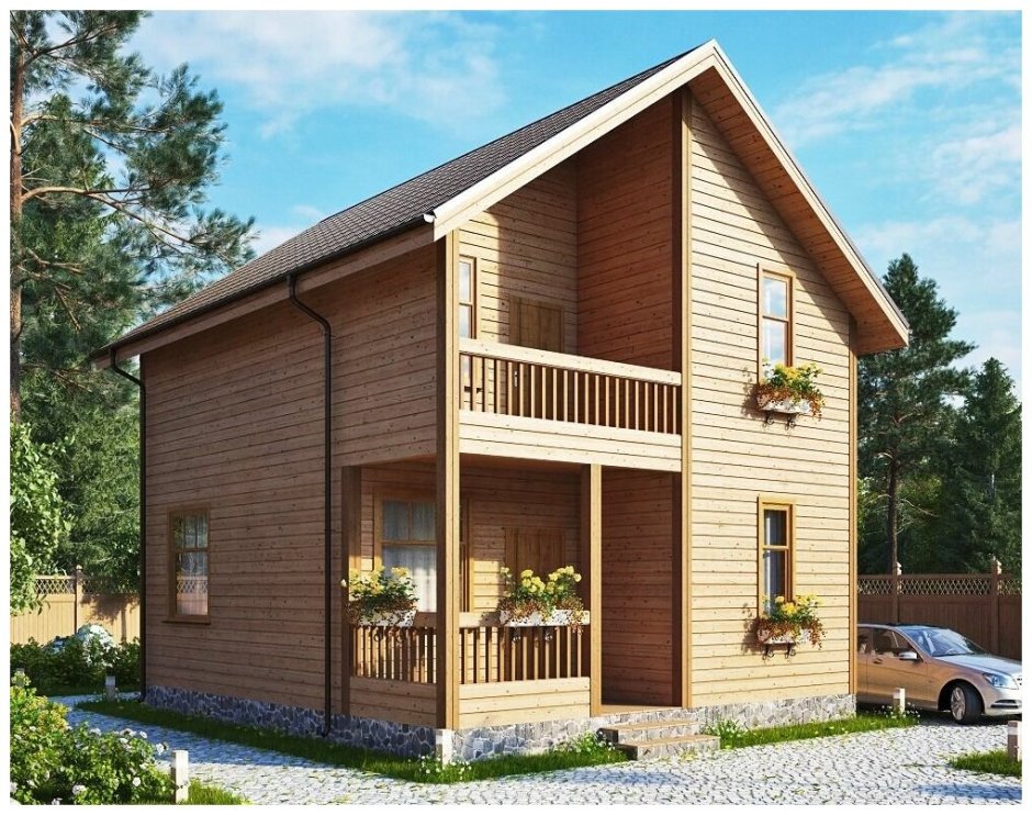 Маленький двухэтажный домик