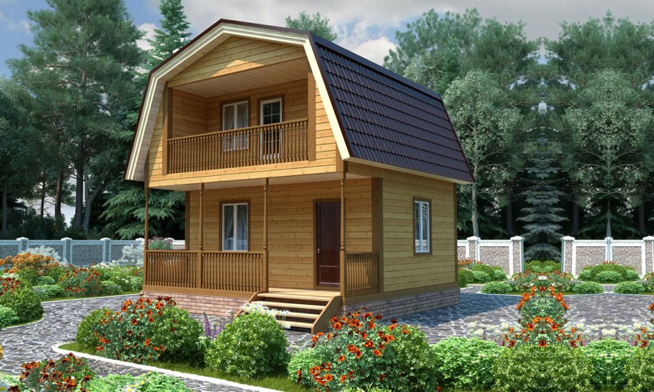 Тини Хаус с террасой