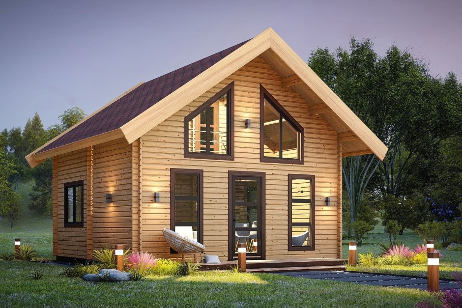 Маленький двухэтажный домик