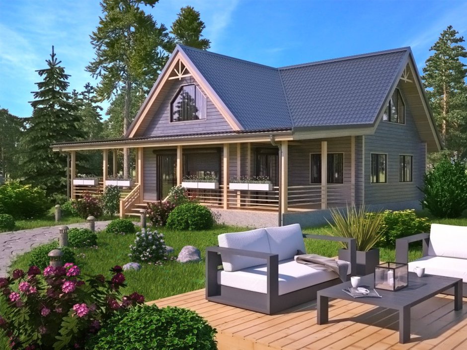 Садовый дом Зодчий 6х6