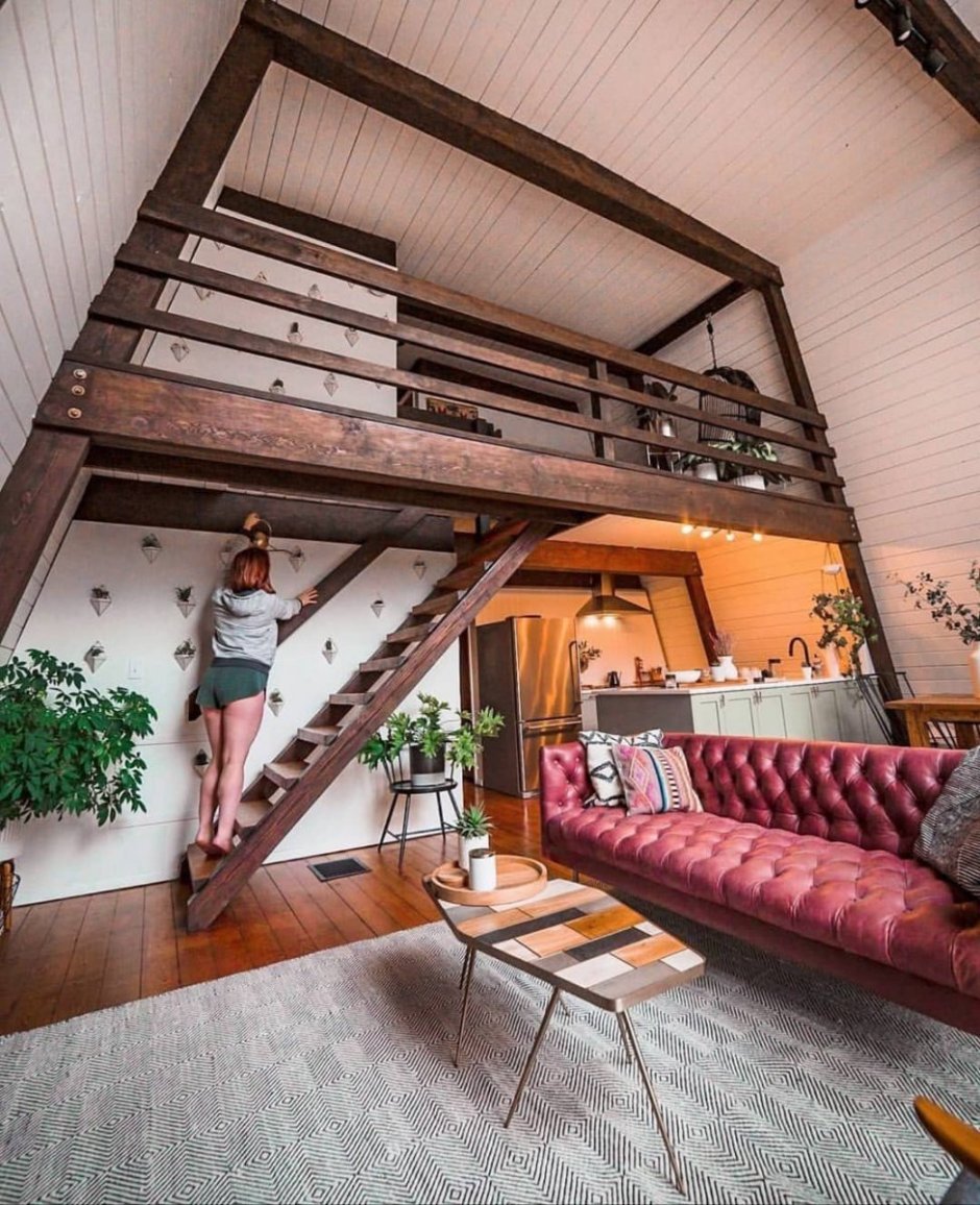 Интерьеры небольших деревянных домов