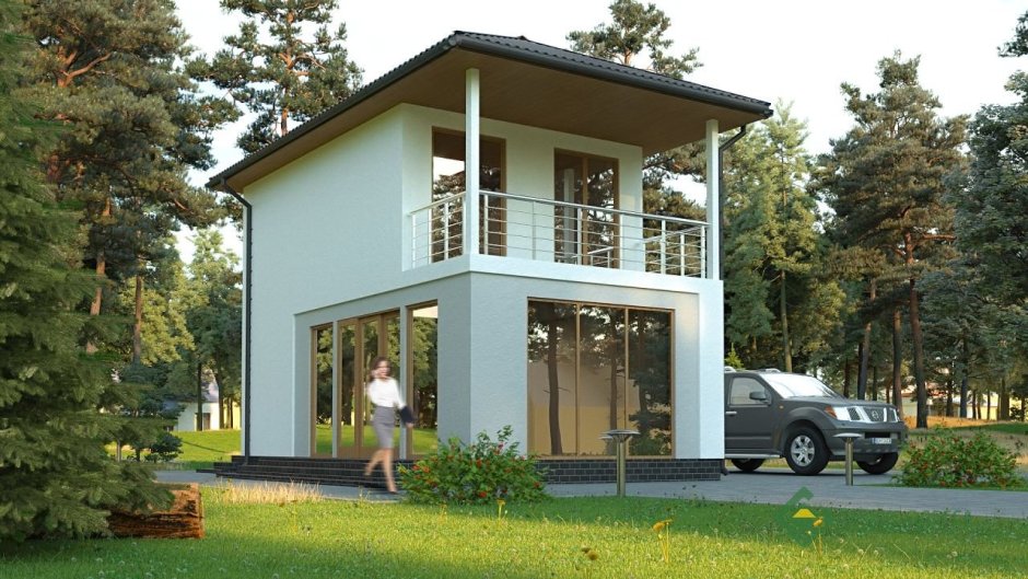 Красивый дачный дом