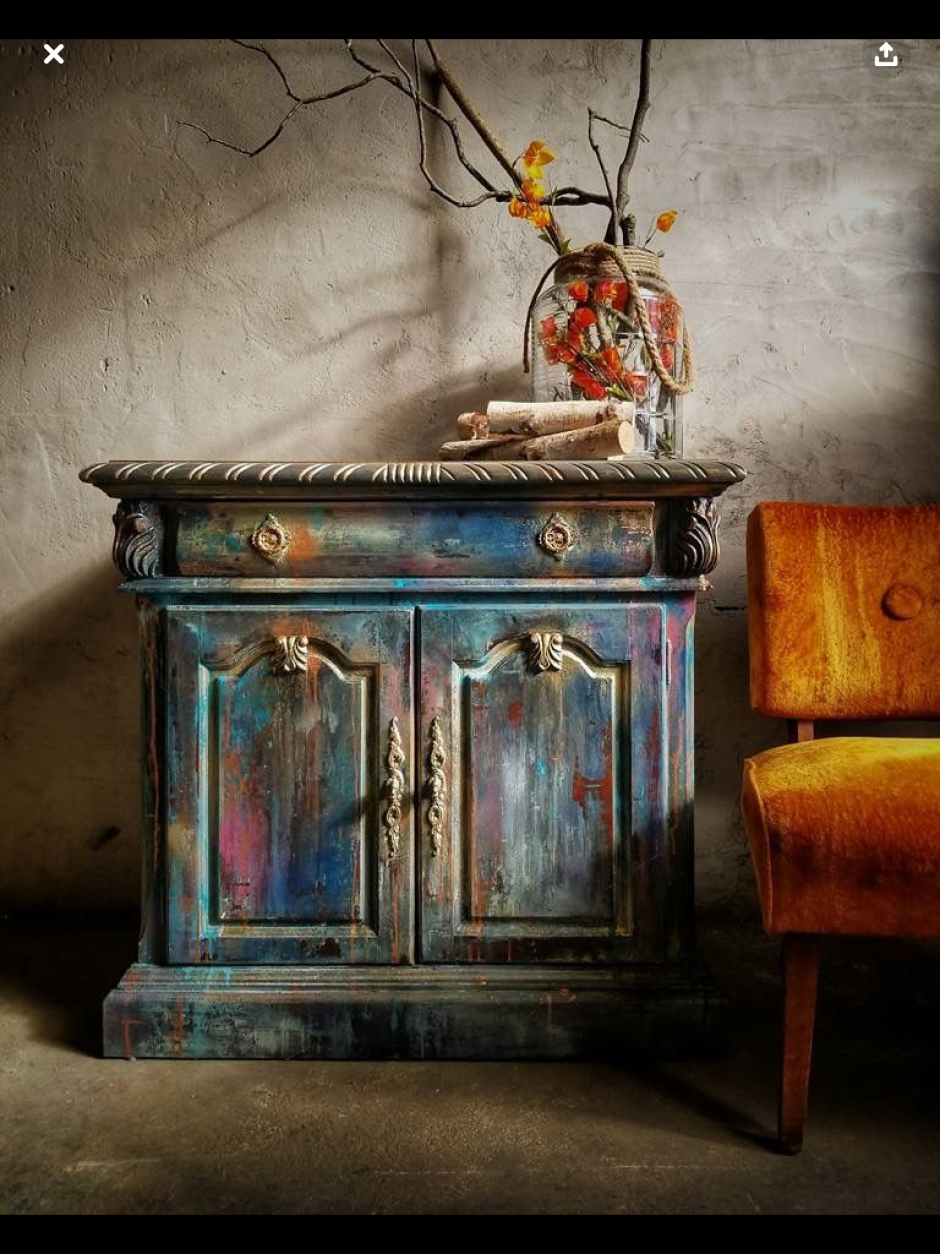 Шкаф в стиле бохо