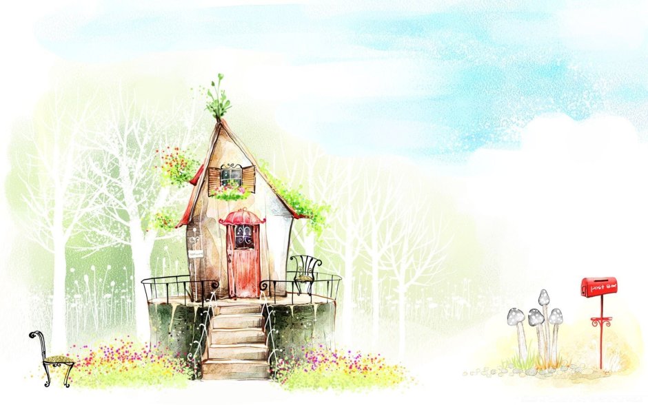 Рамка для фотографий в виде домика