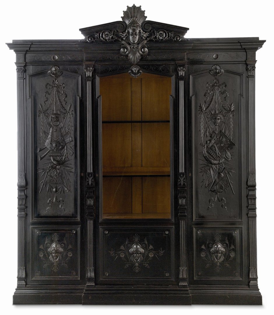 Книжный шкаф 19 век Викторианская