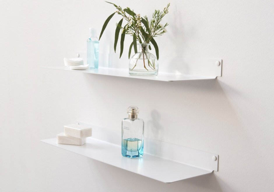 Подвесные стеклянные полки