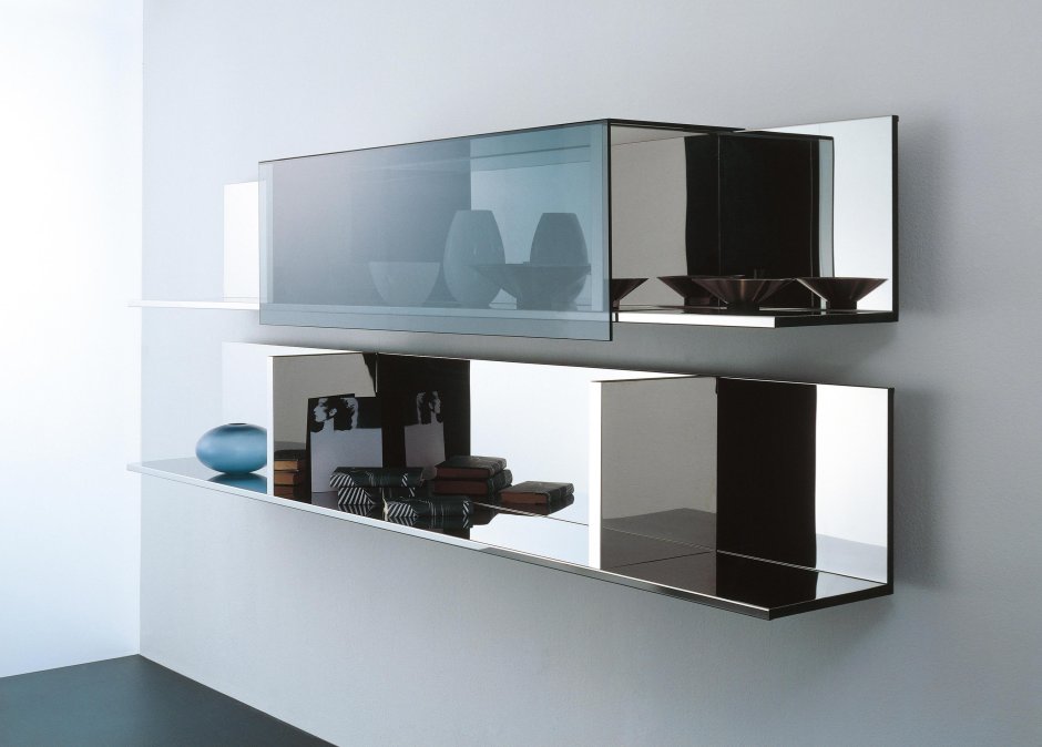 Угловая полка стеклянная в ванную hyata Gabriel