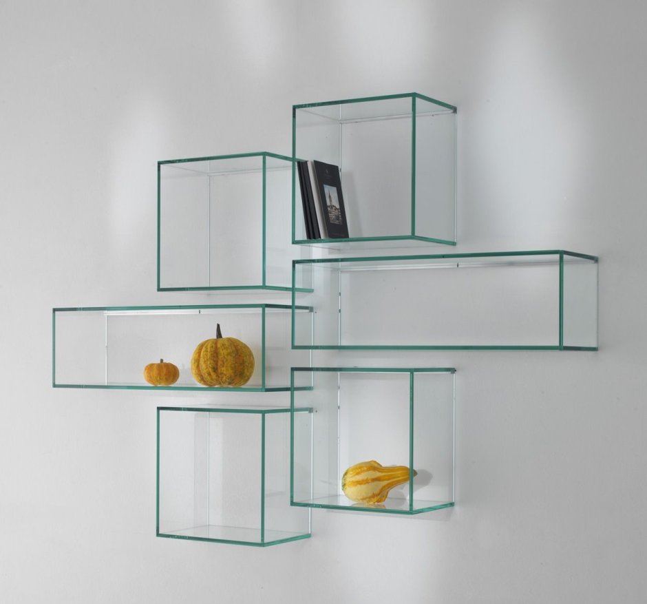 Стеклянные полки