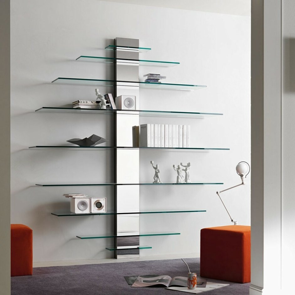 Стеклянные полки