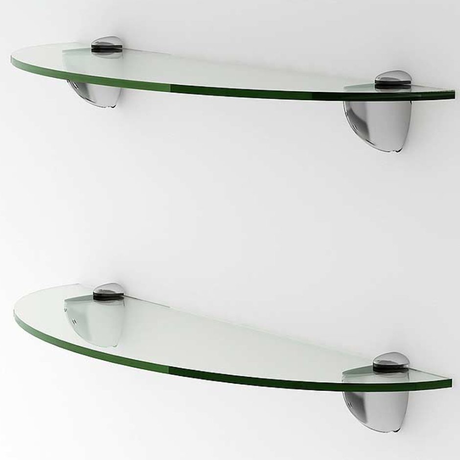 Оргстеклянные полки на стену