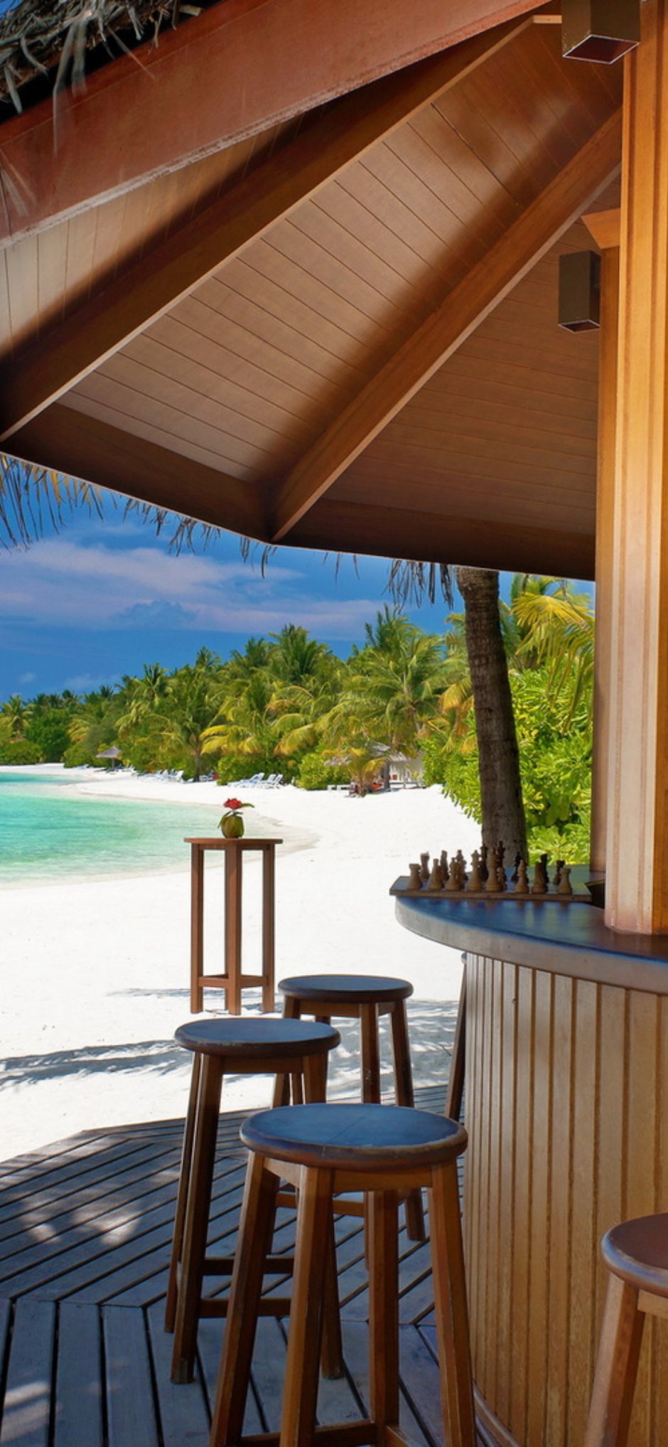 Пляжный тропический бар