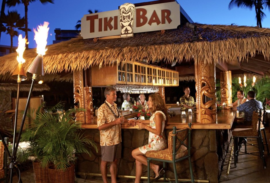 Гавайи: бар Tiki-Bar