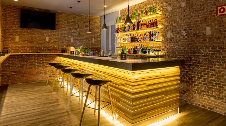 Отделка барной стойки