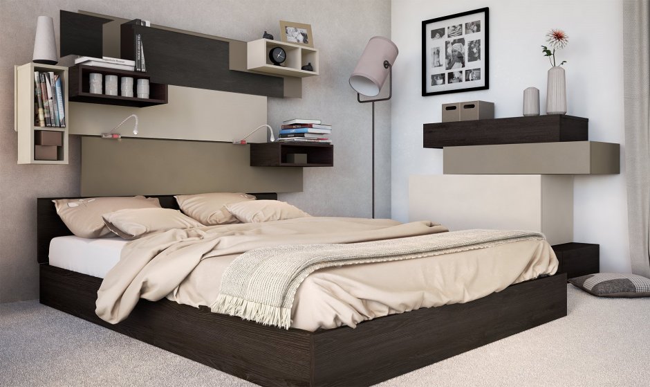 Полки прикроватные в спальню