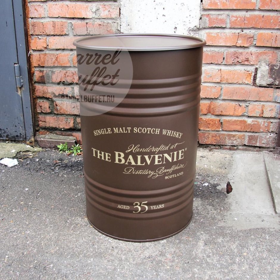 Бочка декоративная металлическая