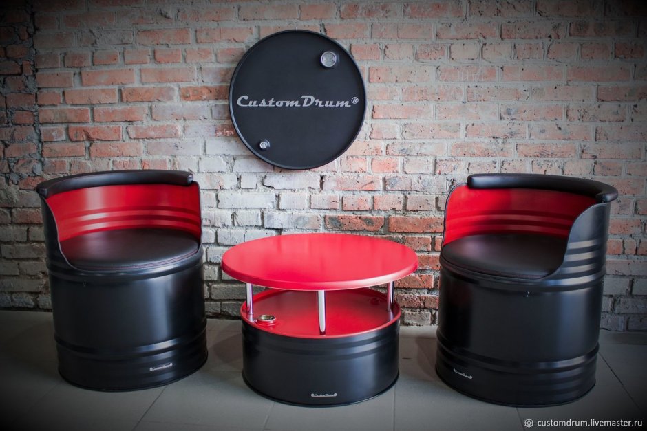 Клумбы в бочках