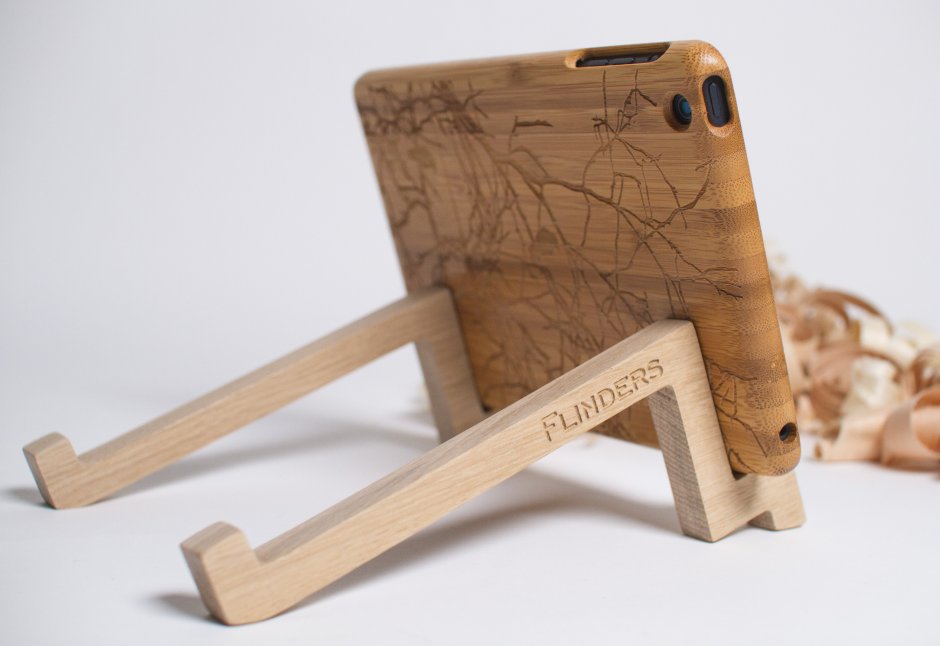 Подставка для книг из дерева