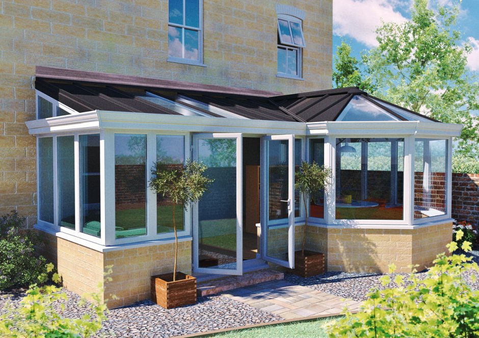 Веранда остекленная к дому