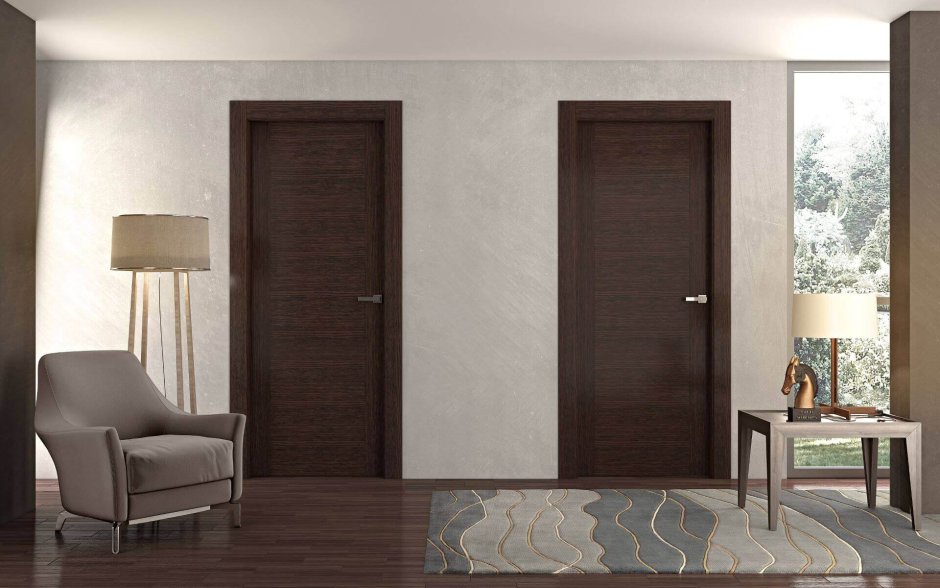 Двери межкомнатные цвет какао