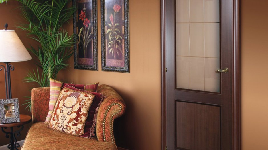 Коричневые двери в современном интерьере