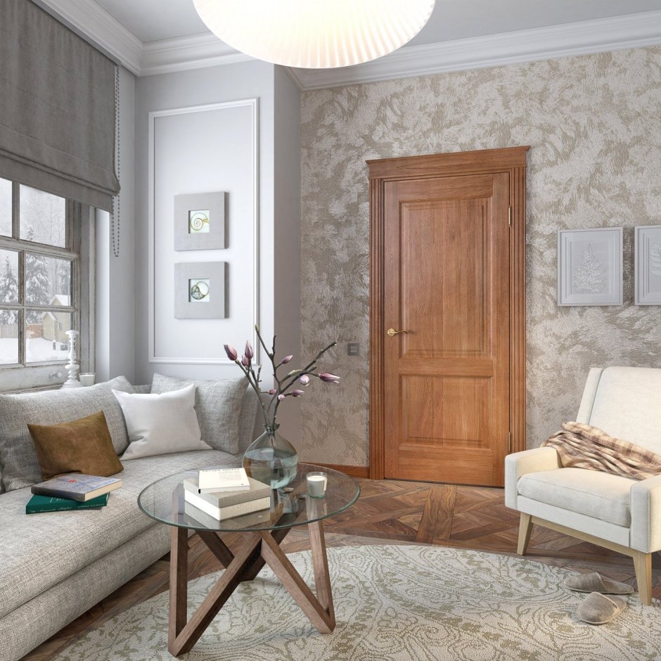Деревянные двери в интерьере