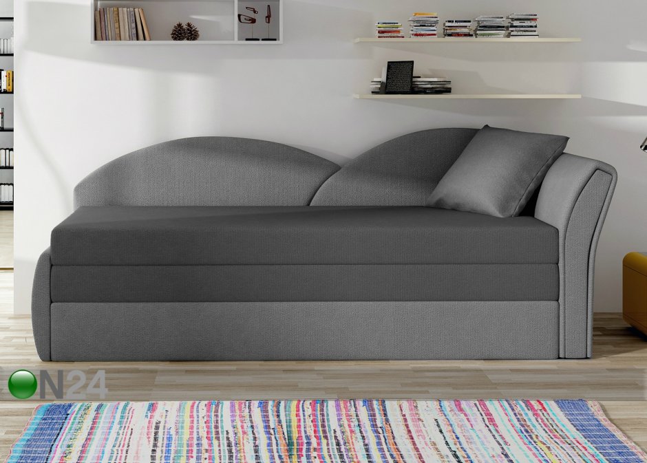 Зеленая тахта в интерьере