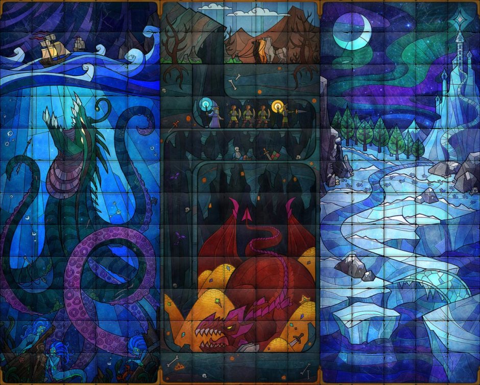 Витражи wow Warcraft