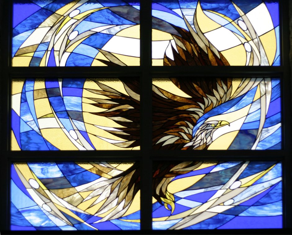 Витраж в саду