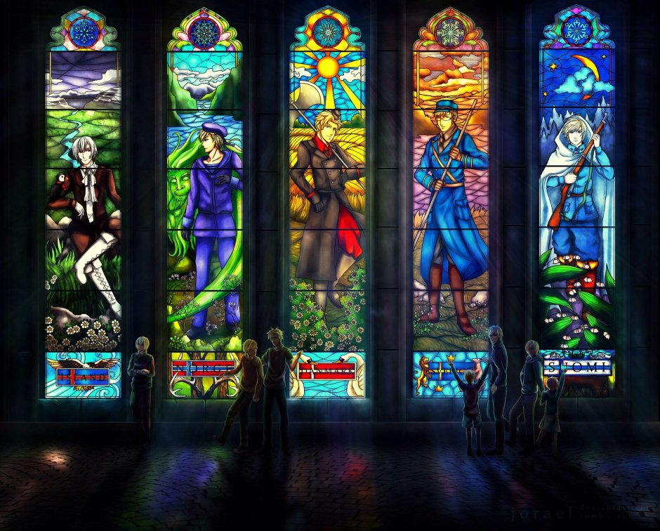 Санкетчер витраж