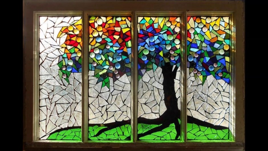 Витраж город