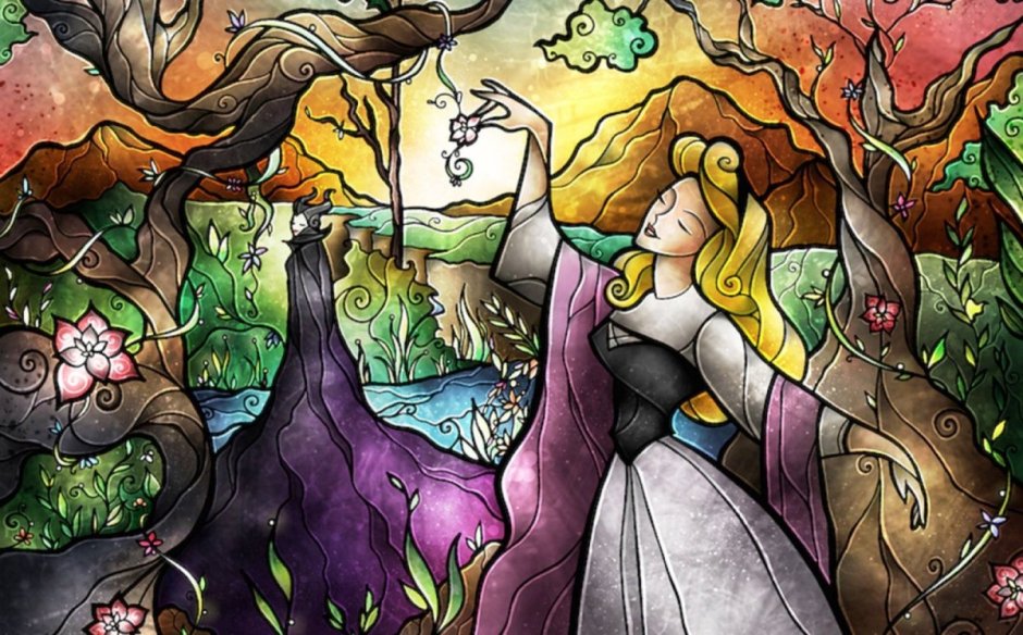 Витраж абстракция