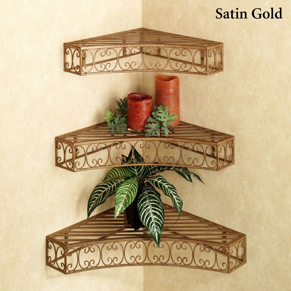 Угловая полка для цветов