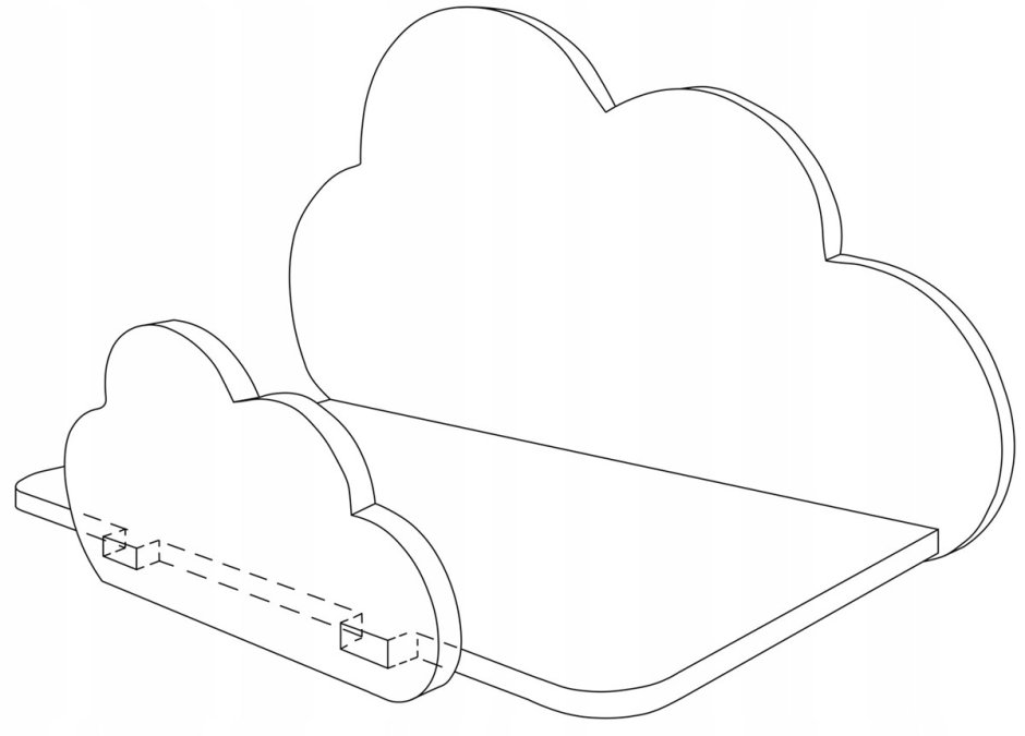 Трафарет для полки