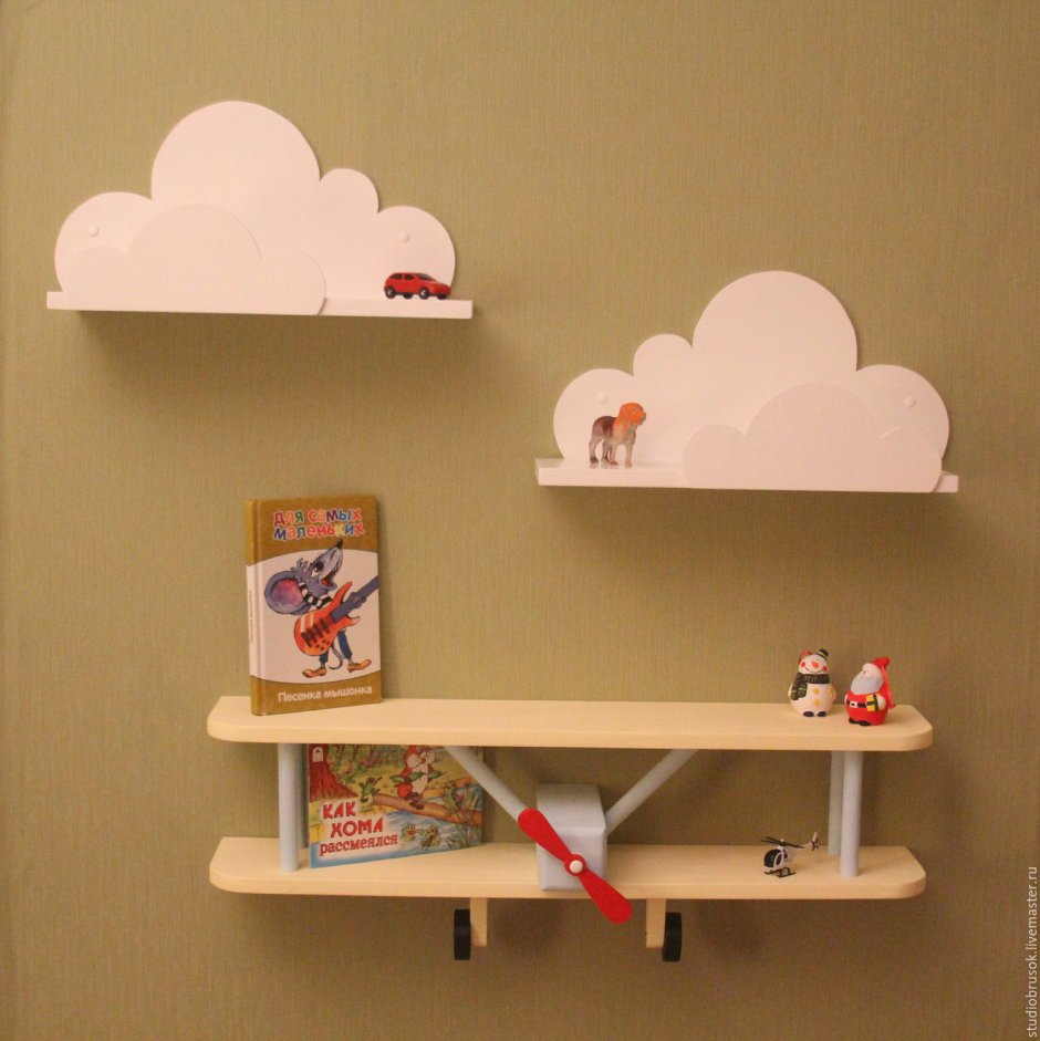 Полки для детского сада настенные