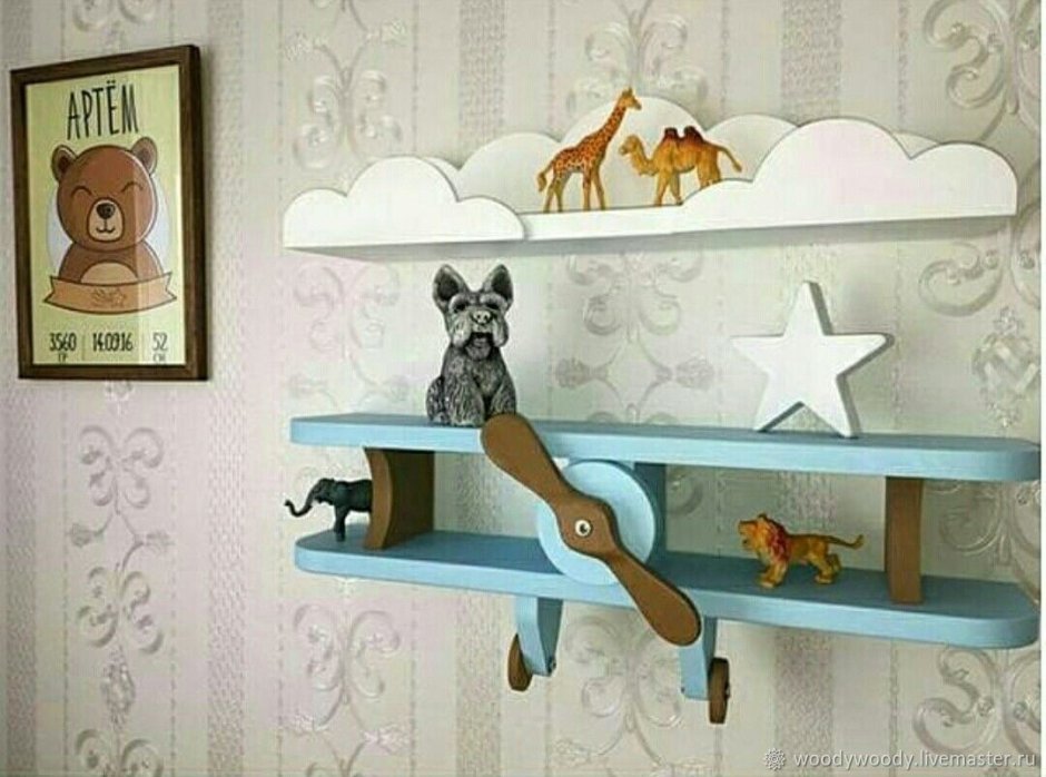 Детские полки из фанеры