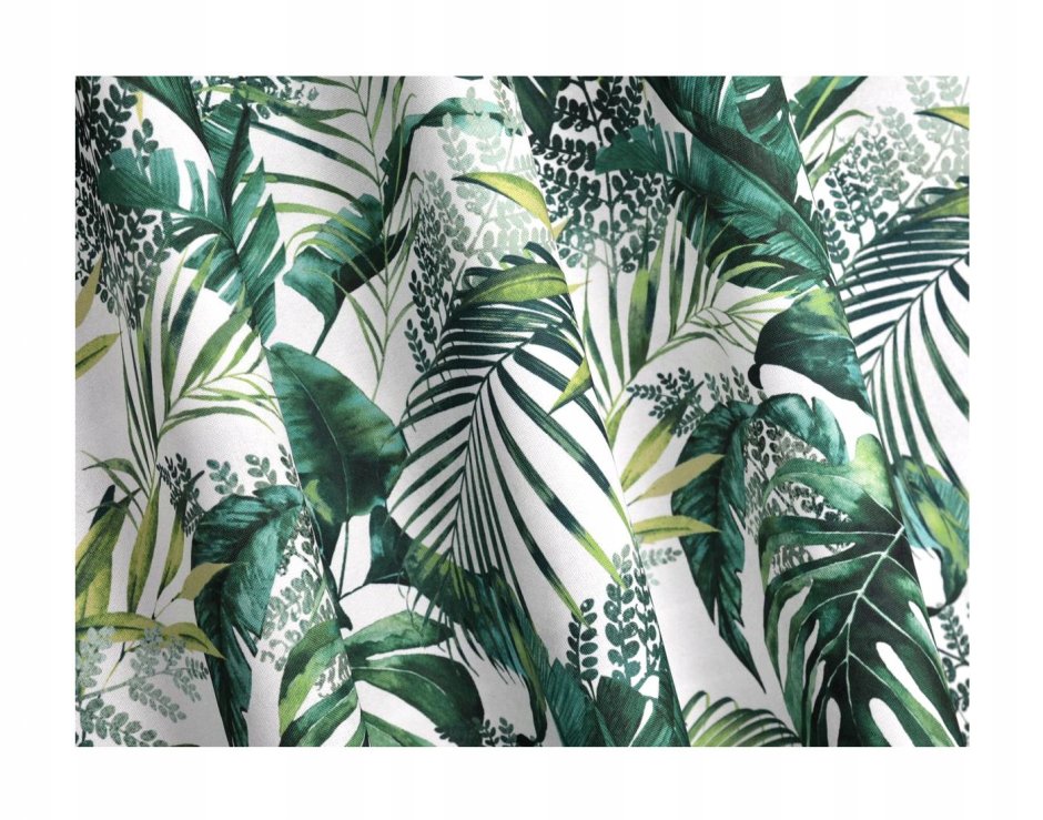 Штора для ванной монстера