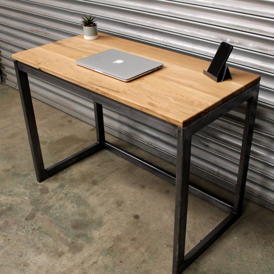 Стол лофт дуб метал