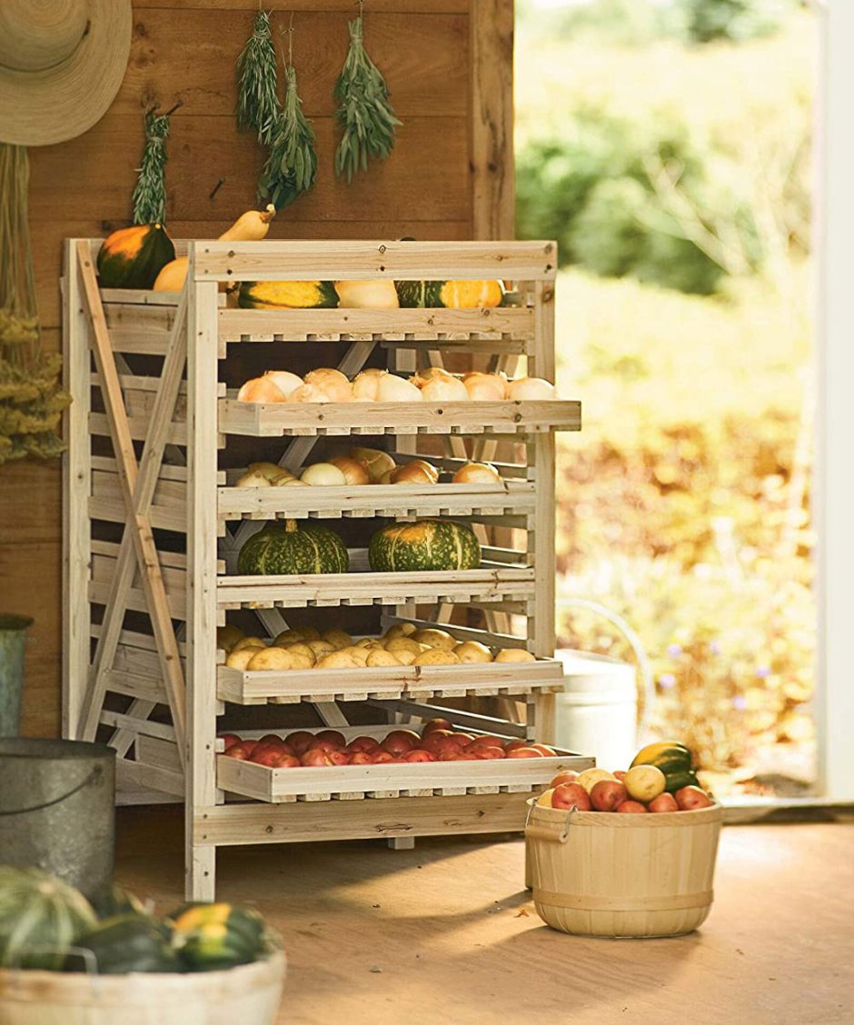 Стеллаж деревянный