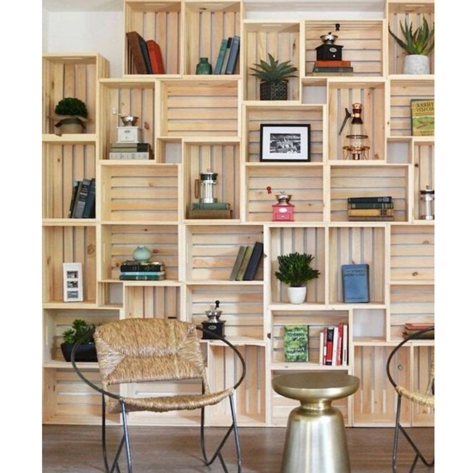 Стеллаж из досок