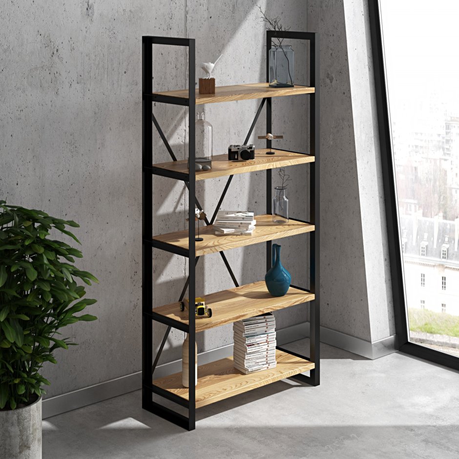 Стеллаж Ивар в стиле лофт