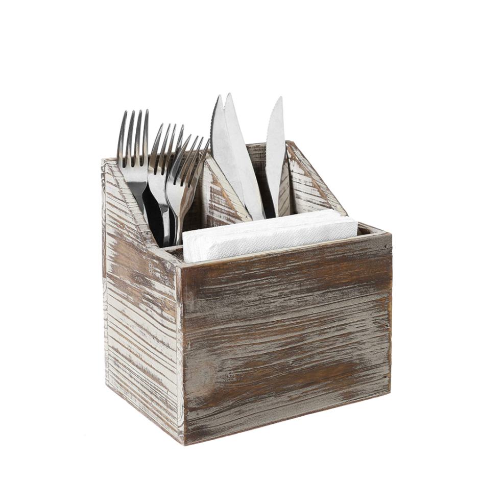 Подставка для столовых приборов деревянная