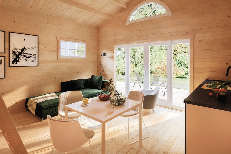 Имитация бруса Скандинавский стиль