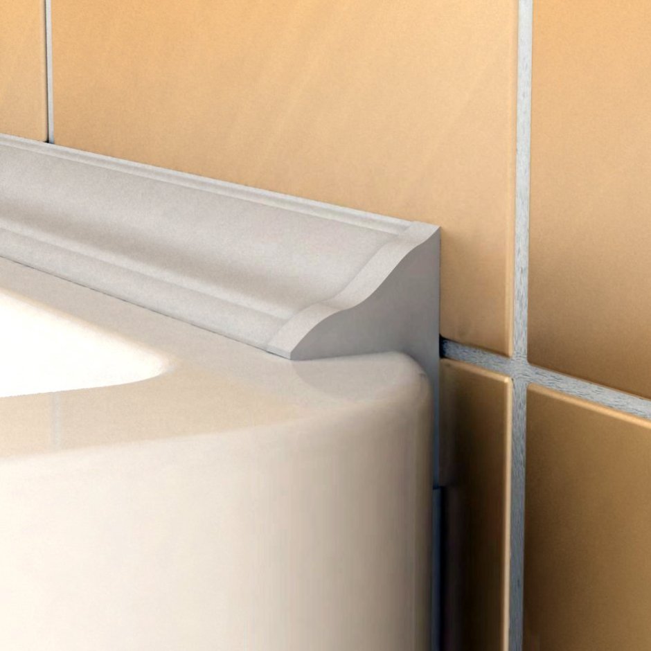 Плинтус бордюр галтель для ванной гб24