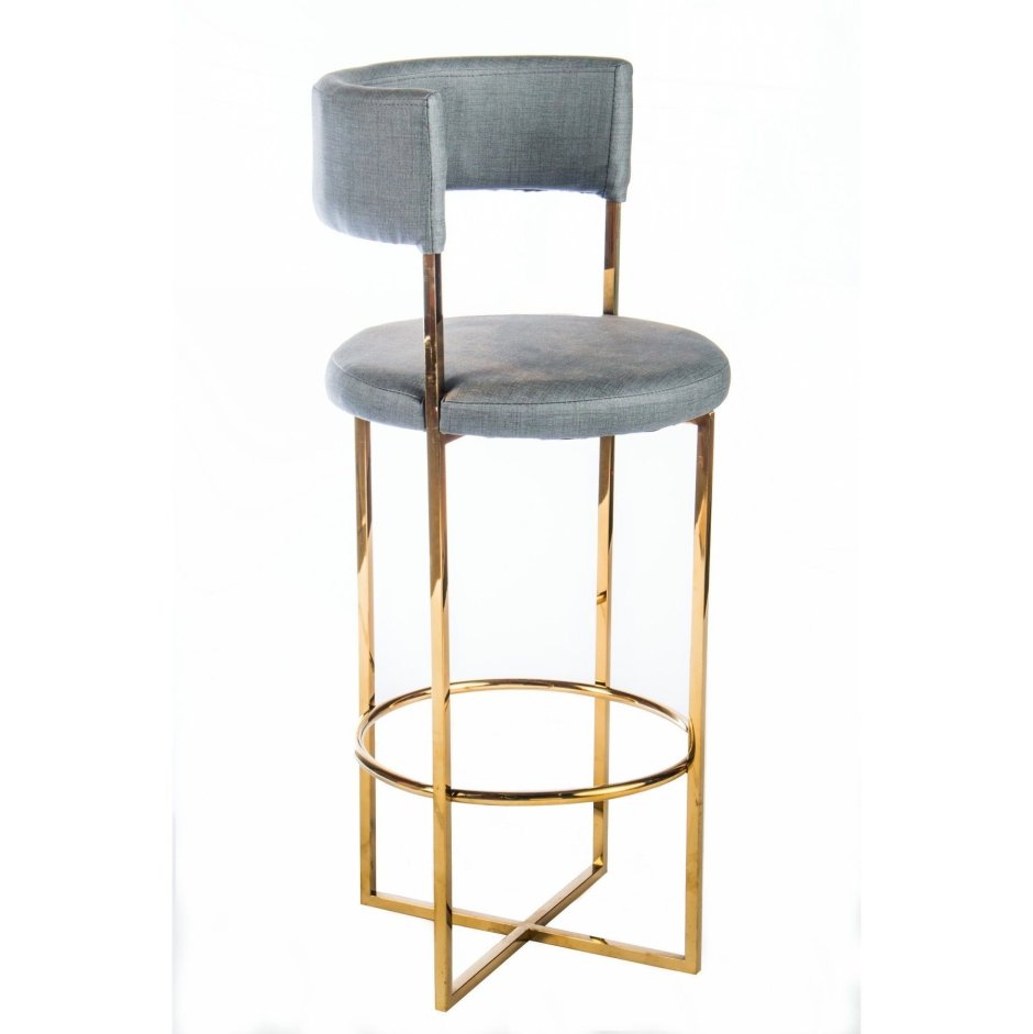 Стул полубарный на металлическом каркасе