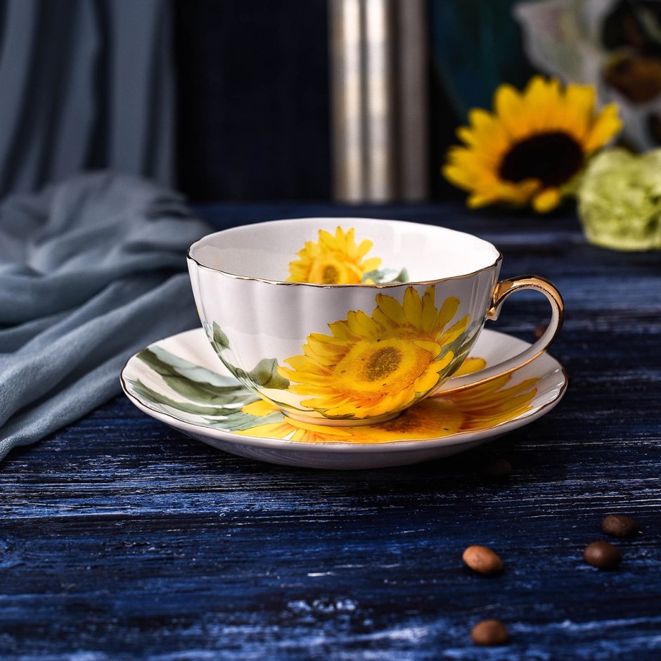 Чайная пара подсолнух